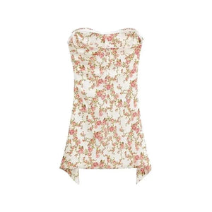 Bloemen jurkje dames satijne