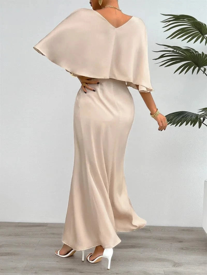 Champagne jurk satijn