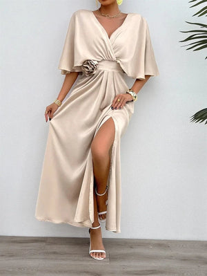 Champagne jurk satijn