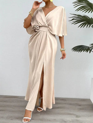 Champagne jurk satijn