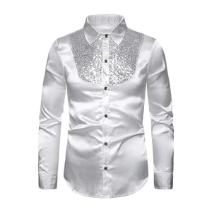 Feest overhemd heren Wit / M