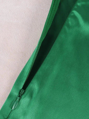 Galajurk groen satijn