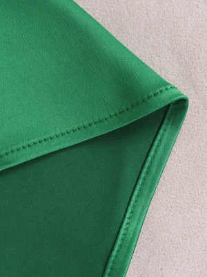 Galajurk groen satijn