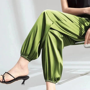 Harembroek satijn Groen / M