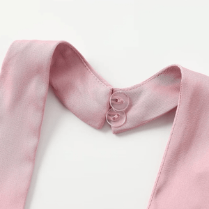 Jumpsuit roze satijn