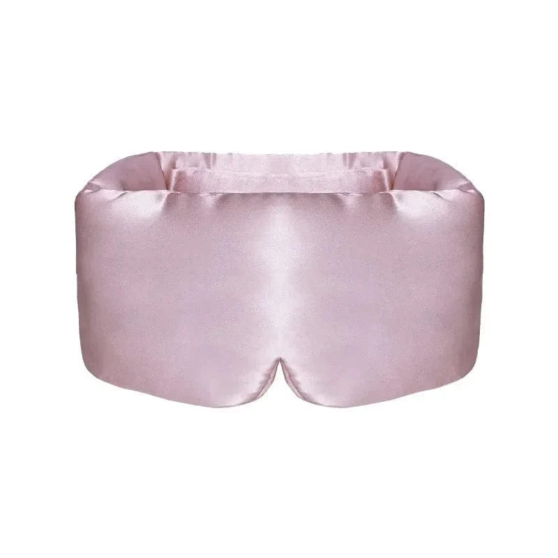 Lichtroze satijnen slaapmasker Lichtroze