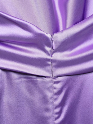 Lila satijnen jumpsuit