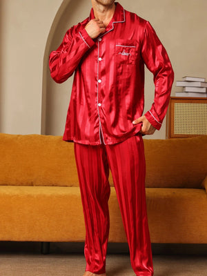Mannen pyjama satijn