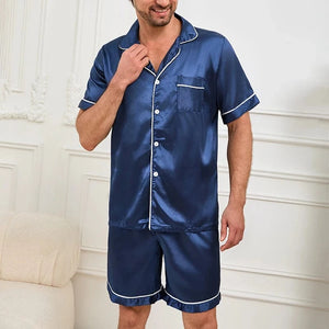 Mannen pyjama set satijn