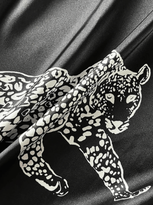 Panter badjas satijn