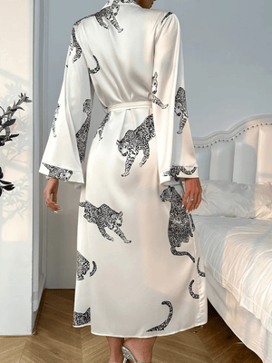 Panter badjas satijn