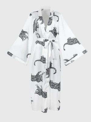 Panter badjas satijn