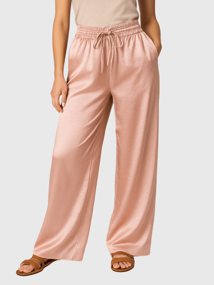 Roze satijnen broek Roze / XS