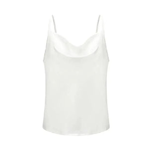 Satijn tanktop Wit / S