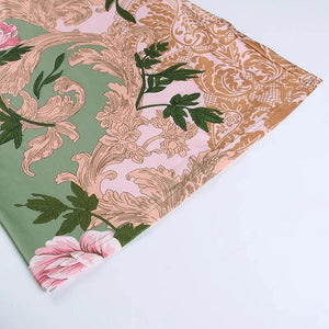 Satijnen bloemen jurk