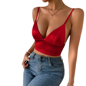 Satijnen bralette top