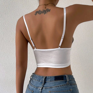 Satijnen bralette top