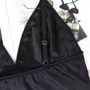 Satijnen bralette top