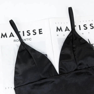 Satijnen bralette top