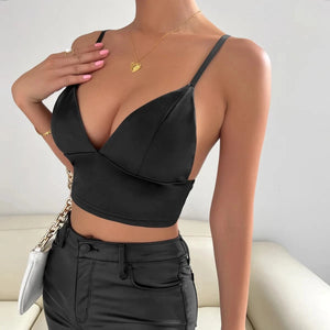 Satijnen bralette top