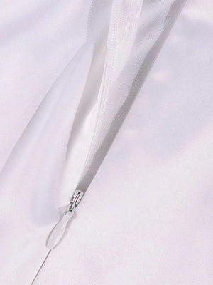 Satijnen cocktailjurkjes