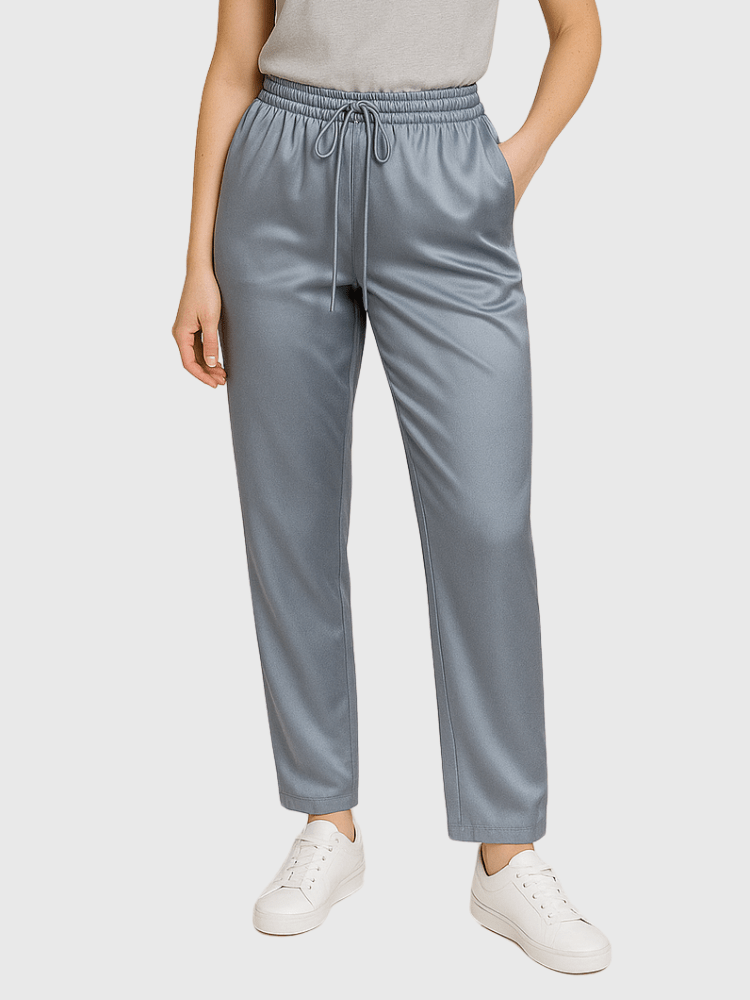 Satijnen joggingbroek