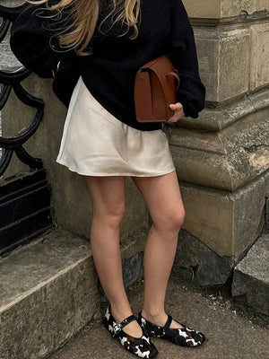 Satijnen minirok