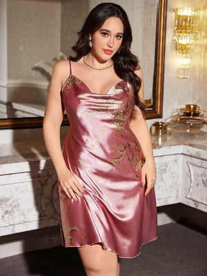 Satijnen nachthemd grote maten