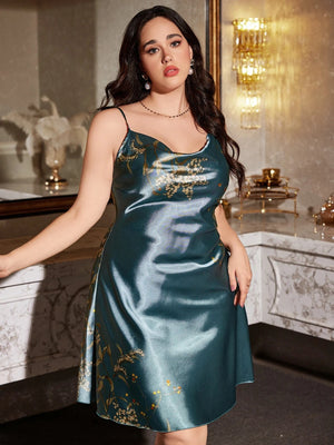 Satijnen nachthemd grote maten