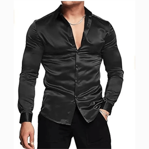 Satijnen overhemd mannen