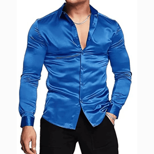 Satijnen overhemd mannen