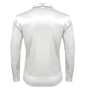 Satijnen overhemd mannen