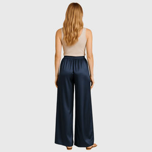 Satijnen palazzo broek