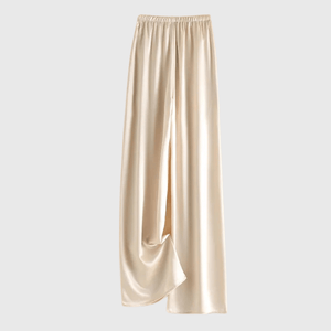 Satijnen palazzo broek Champagne / S