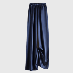 Satijnen palazzo broek Donkerblauw / S
