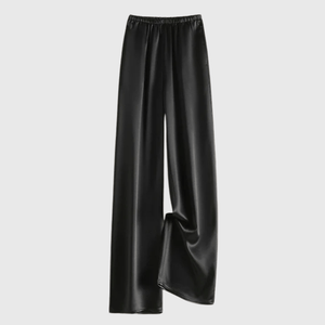 Satijnen palazzo broek Zwart / S