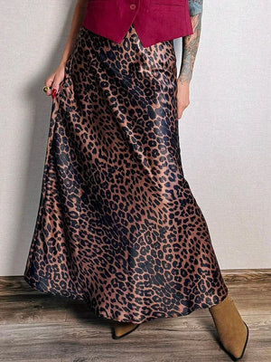 Satijnen panter rok