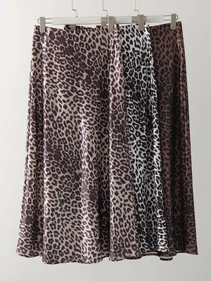 Satijnen panter rok