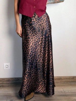 Satijnen panter rok