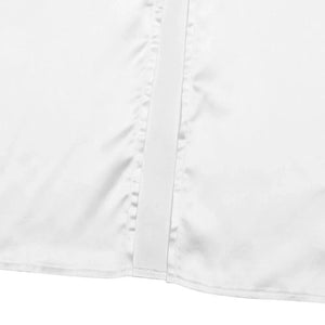 Satijnen trouwjurk met mouwen