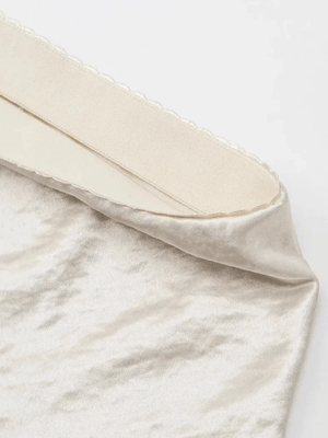 Sexy A-lijn mini satijnen rok