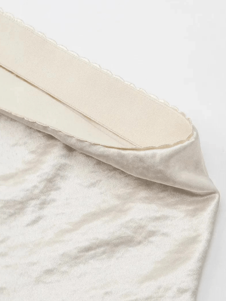 Sexy A-lijn mini satijnen rok