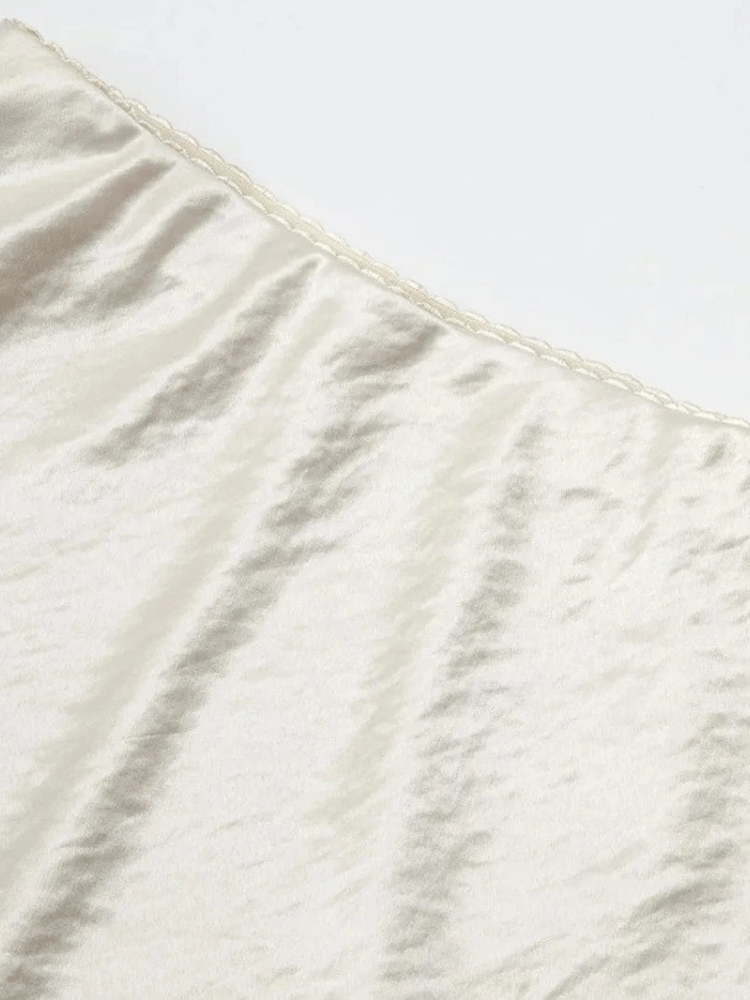 Sexy A-lijn mini satijnen rok