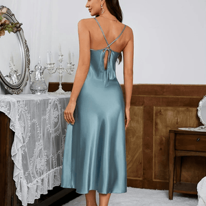 Slipdress satijn lang