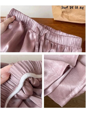 Broek satijn dames