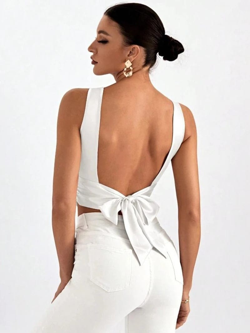 Crop top satijn