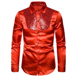 Feest overhemd heren Rood / M