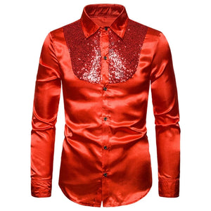 Feest overhemd heren Rood / M