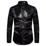 Glitter overhemd heren