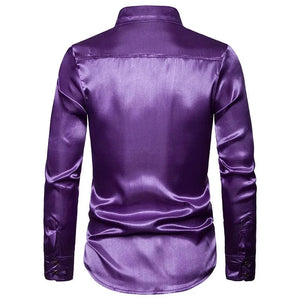 Glitter overhemd heren